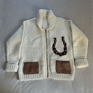 Vintage Horse Cowichan Sweater